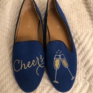 Jcrew Blue Champagne loafers